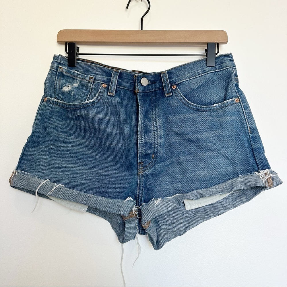 BDG Urban Outfitters Denim Shorts Size 28 Women’s Button Fly Cuffed High Rise